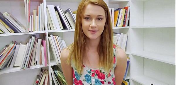  Roundass teen pov fucked in the library